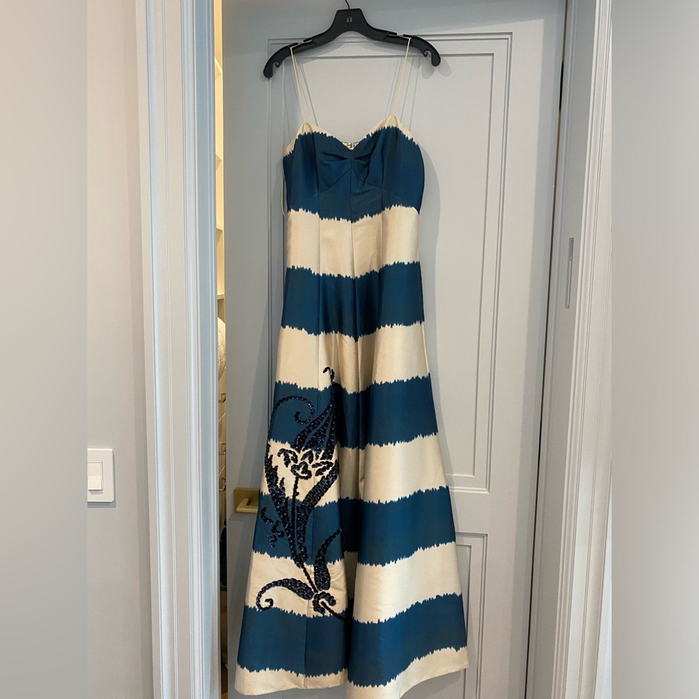 Sachin + Babi Midnight & Ivory Gown